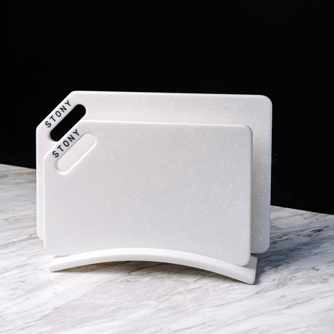 "STAR" STONY SET Sparkling Sand premium stone-look hygienic cutting board by Stony — Foto