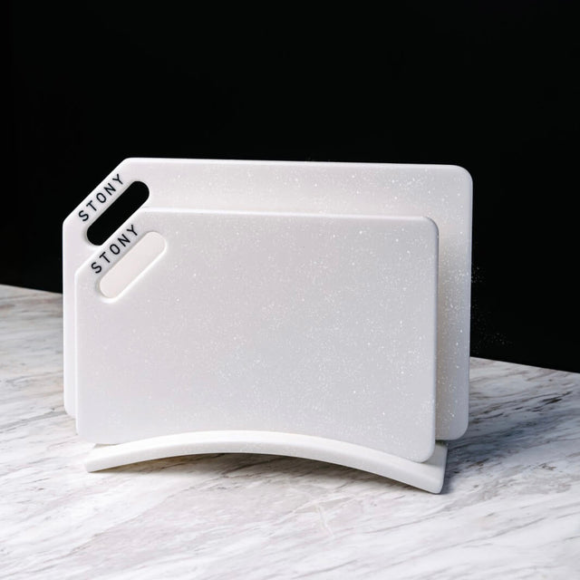 "STAR" STONY SET Sparkling Sand premium stone-look hygienic cutting board by Stony