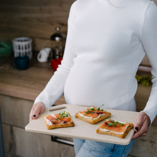 "BEIGE" STONY SET Fair Sky premium stone-look hygienic cutting board by Stony — Foto