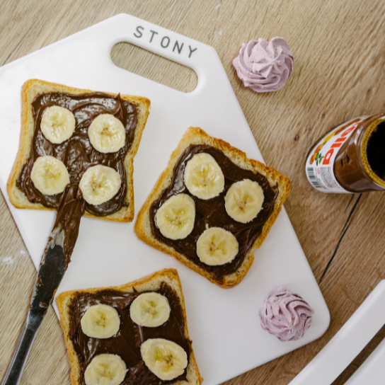 "WHITE" STONY SET Pure White premium stone-look hygienic cutting board by Stony — Foto
