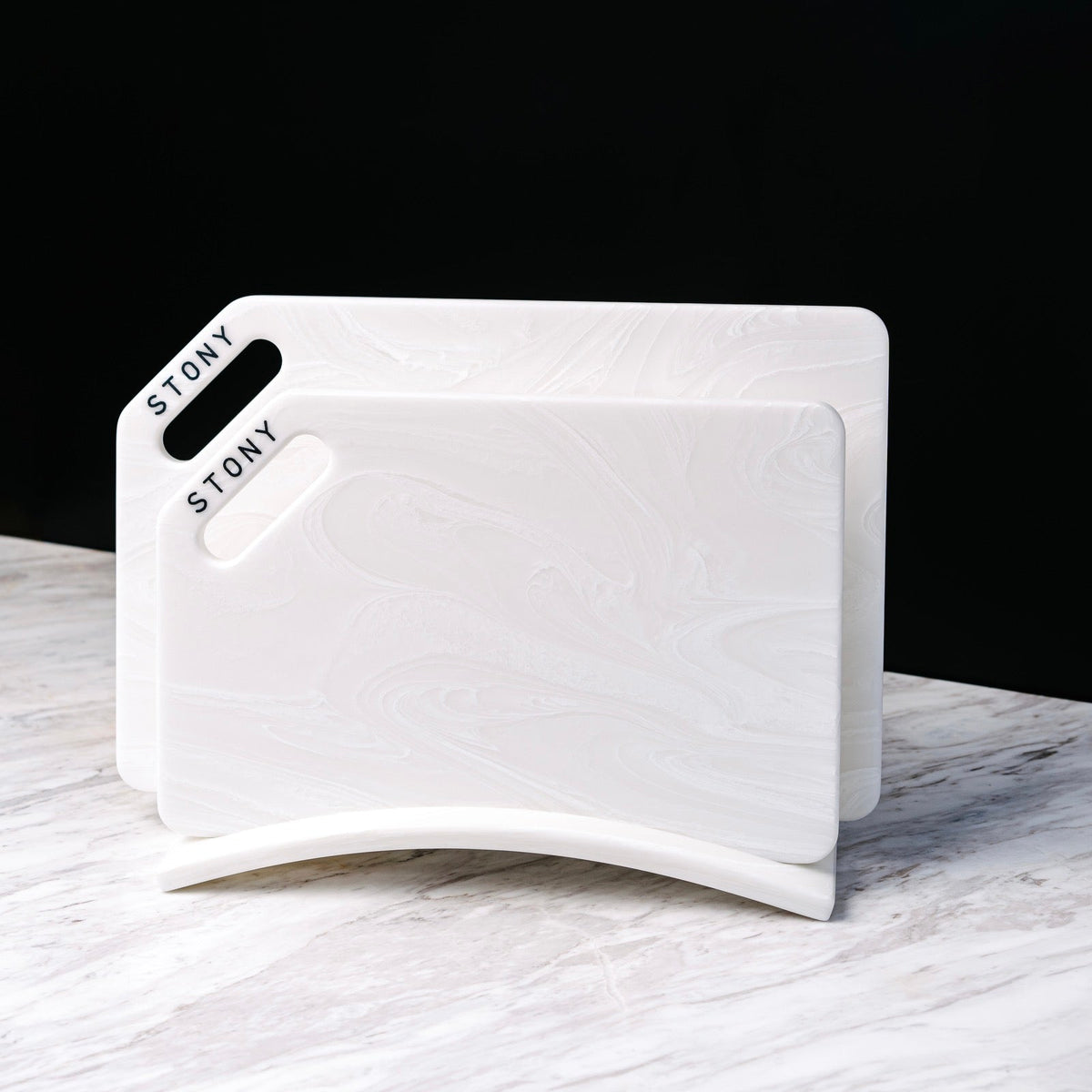 "MARBLE" STONY SET Venice premium stone-look hygienic cutting board by Stony — Foto