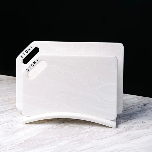 "MARBLE" STONY SET Venice premium stone-look hygienic cutting board by Stony